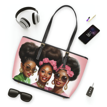 PU Leather Shoulder Bag (Sisters)