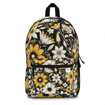 Yellow Floral Backpack