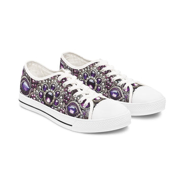 Purple Dazzle Women Low Top Sneakers