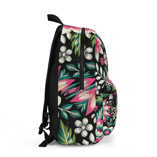 Pink & Green Floral Backpack