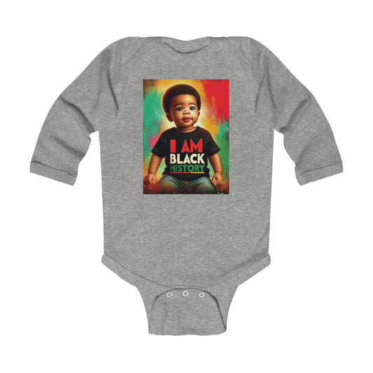 I am Black History Infant Long Sleeve Bodysuit