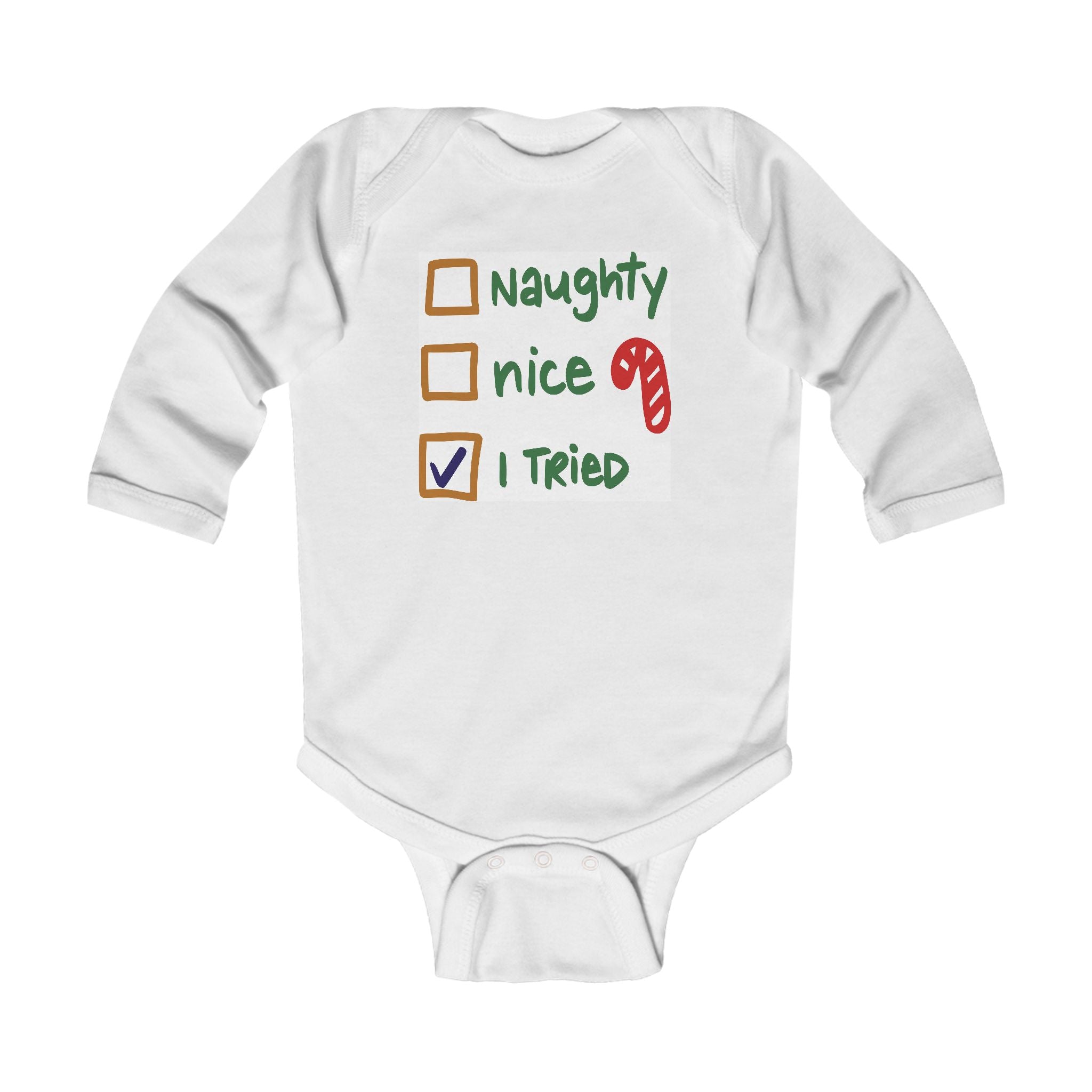 "Baby's First I Tried Long Sleeve Bodysuit"