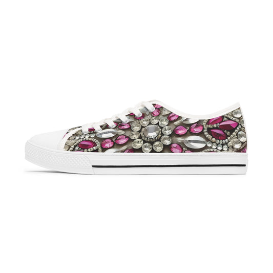 PInk Dazzle Women Low Top Sneakers