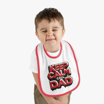 Keep Calm, Call Dad Trim Jersey Bib