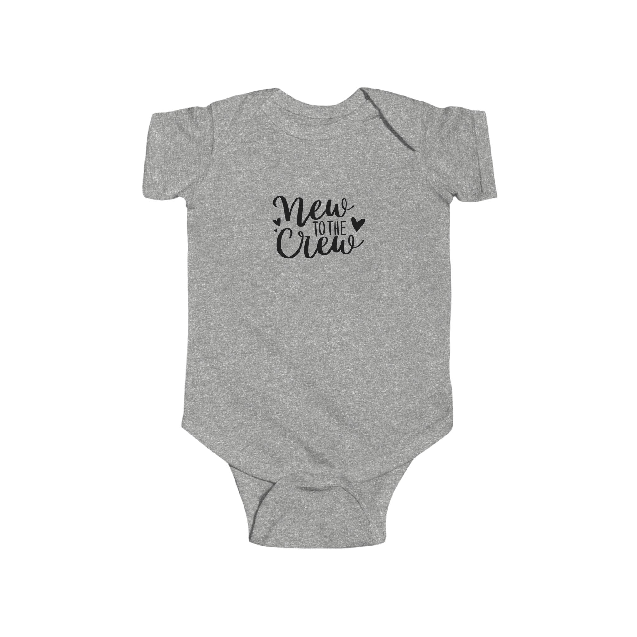 "New to the Crew" Infant Fine Jersey Bodysuit