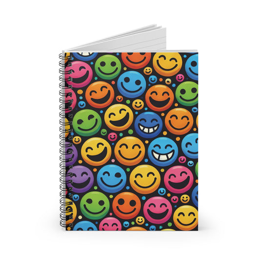 "All Smiles" Spiral Notebook - Ruled Line