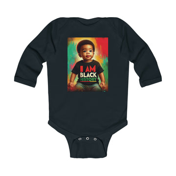 I am Black History Infant Long Sleeve Bodysuit