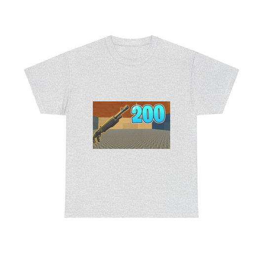 Fortnite Heavy Cotton Tee - 200 Battlepass Graphic Shirt