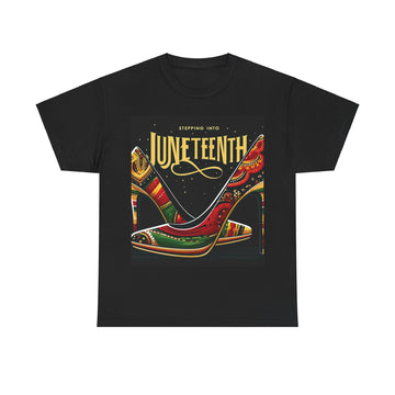Stepping Into Juneteenth Heavy Cotton Tee
