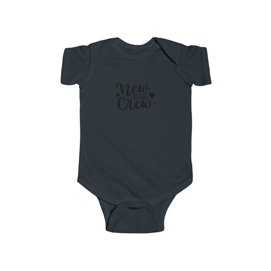 "New to the Crew" Infant Fine Jersey Bodysuit