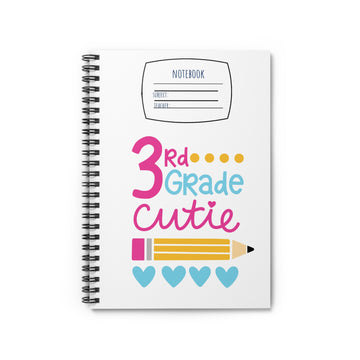 Third Grade Cutie Spiral Notebook - Ruled Line