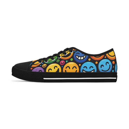 Cheerful Chucks Women's Low Top Sneakers