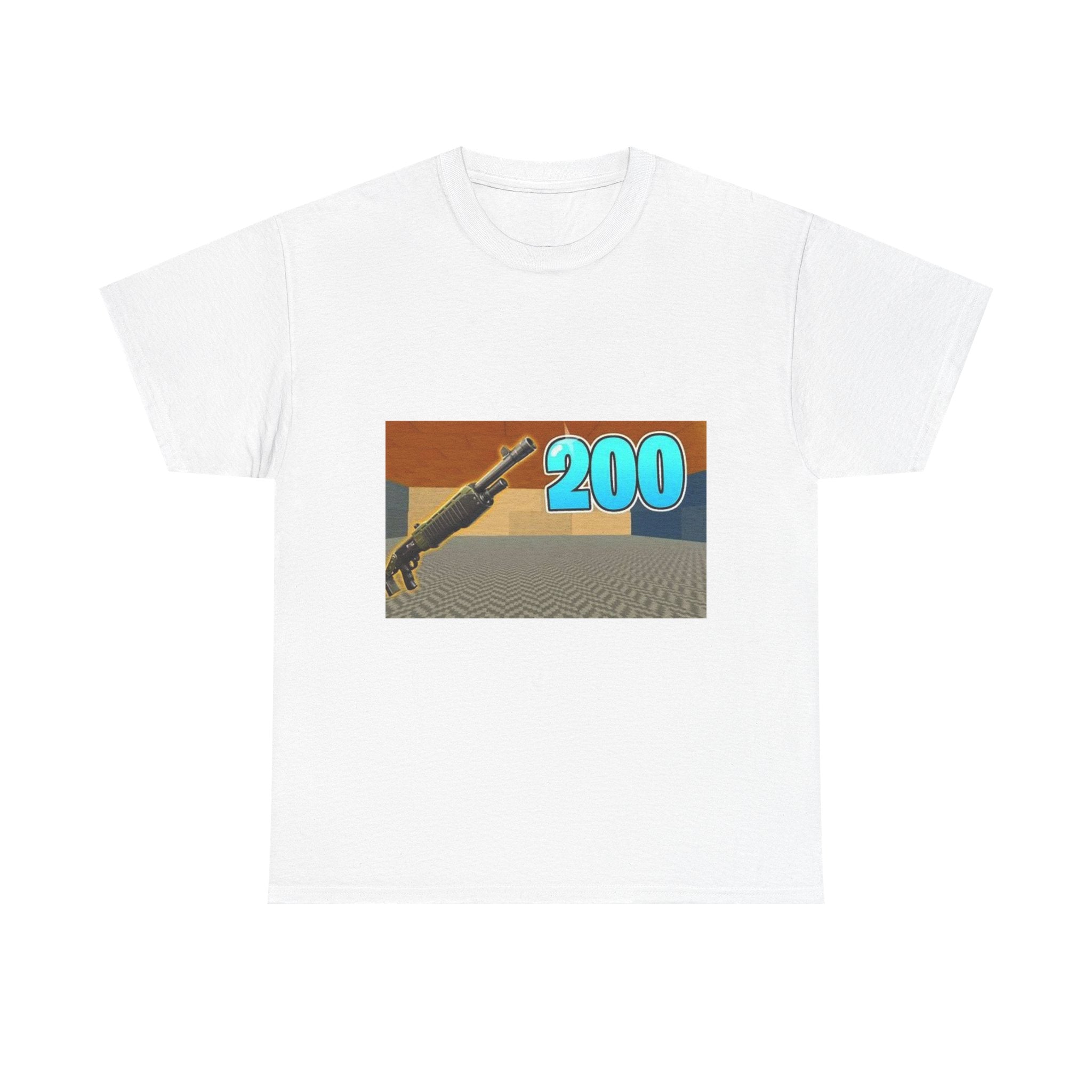 Fortnite Heavy Cotton Tee - 200 Battlepass Graphic Shirt