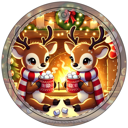 Cozy Christmas Crystal Glass Ornament