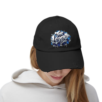 The Legend Unisex (Adult) Distressed Cap