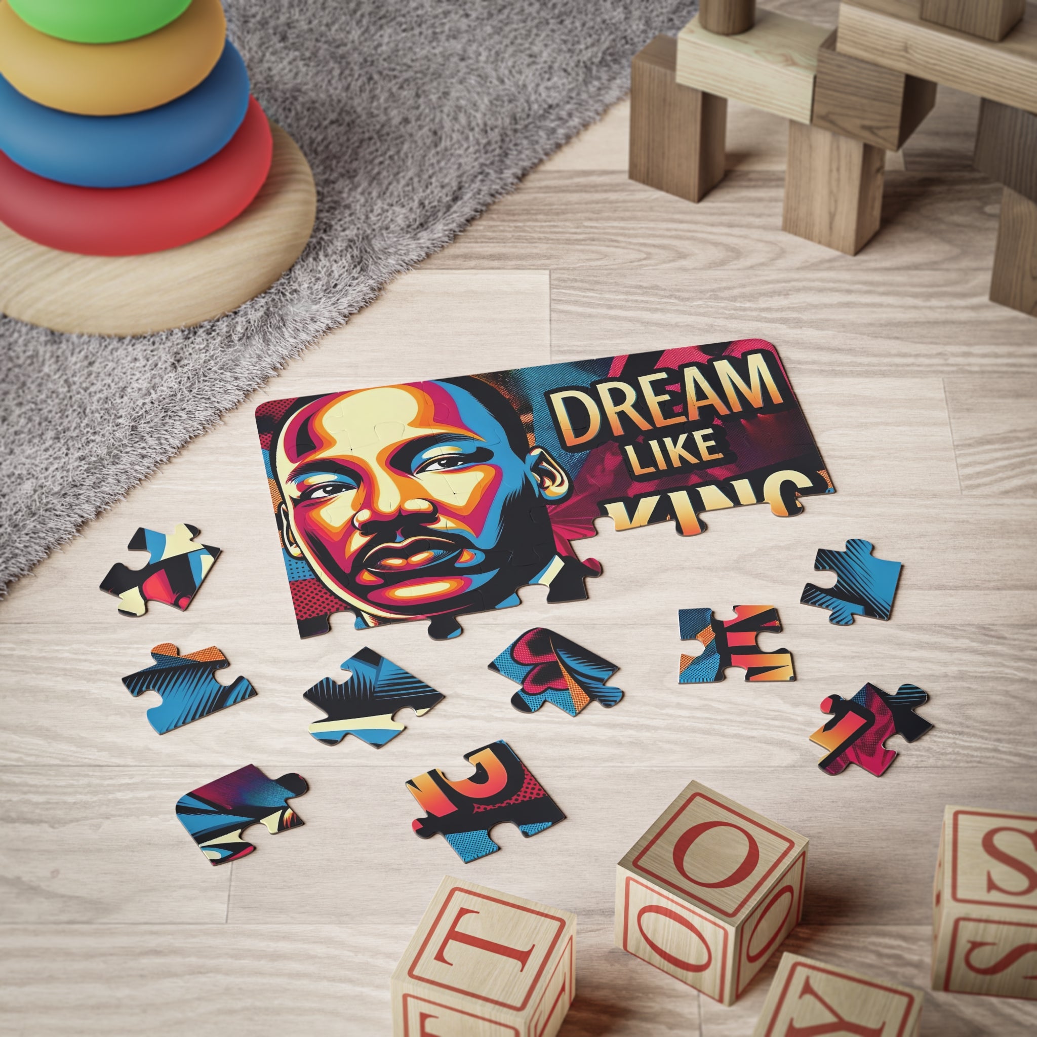Exciting 30-Piece Kids' Puzzle (Dr. King)