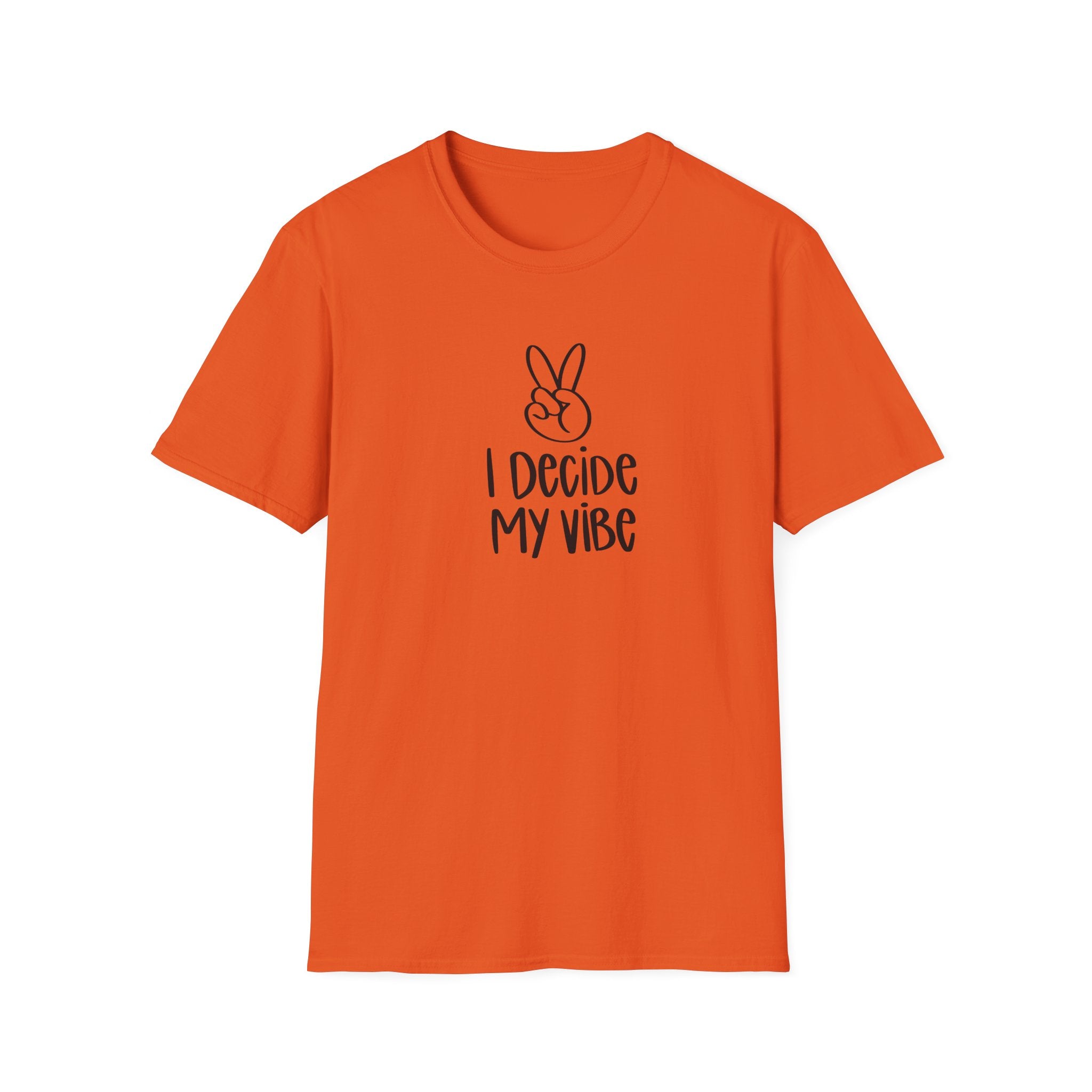 I Decide My Vibe" Soft Style Tshirt