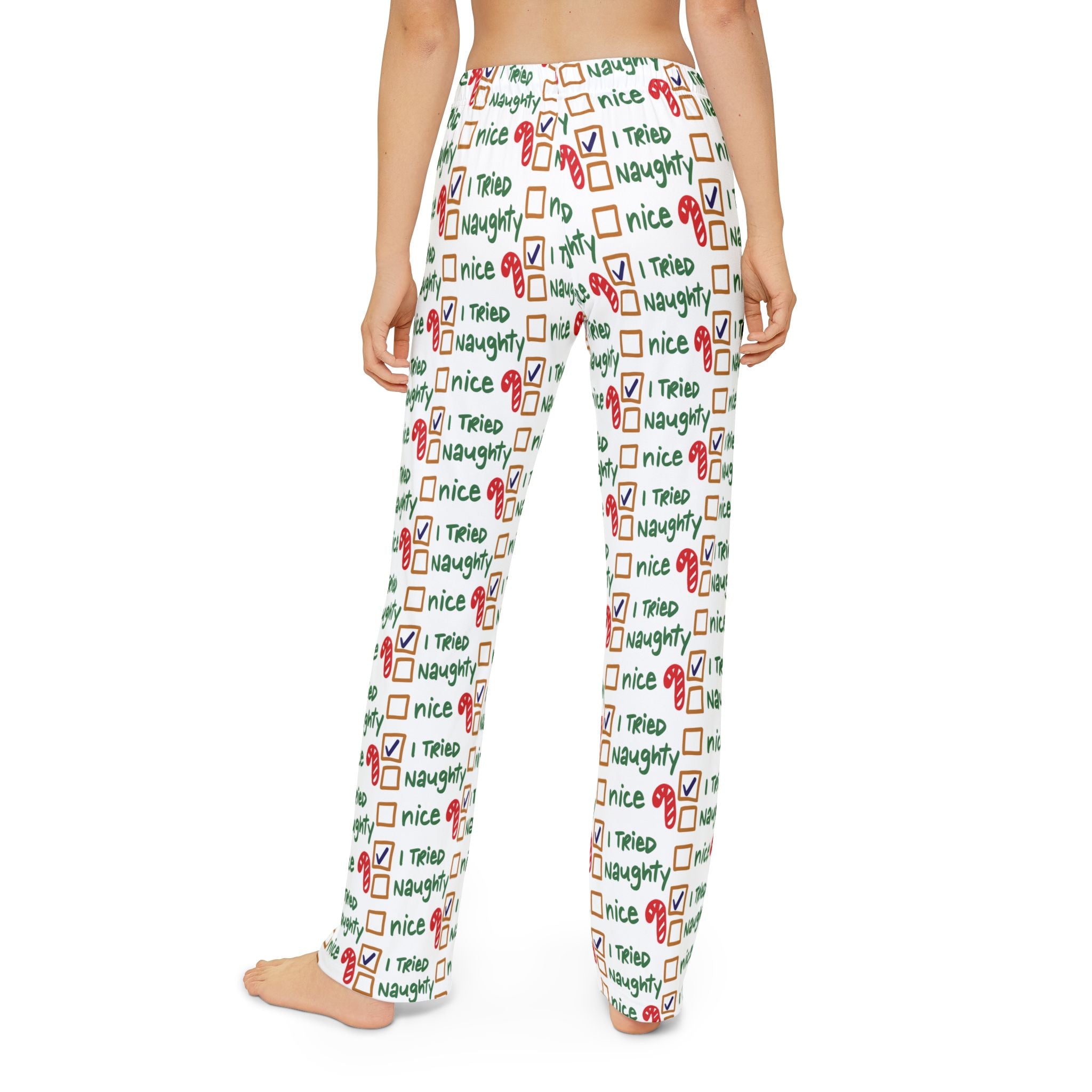 "Holiday Humor Pajama Set - Naughty, Nice... I Tried!" (Kids)
