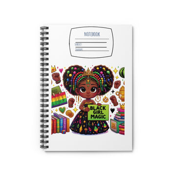 Black Girl Magic Spiral Notebook - Ruled Line
