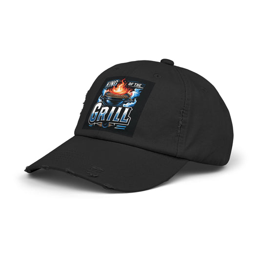 King of the Grill (Adult) Distressed Cap