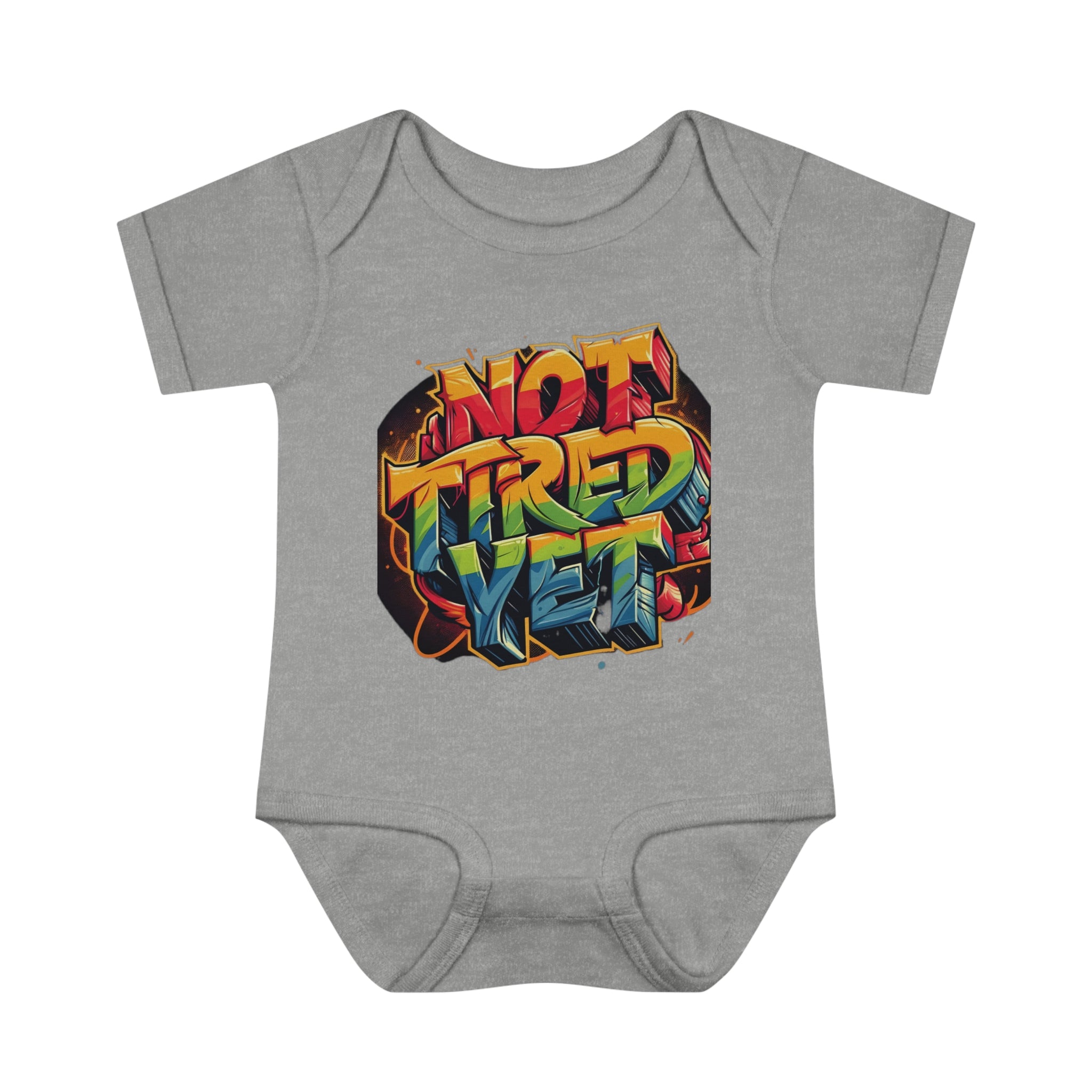 Not Tired Yet Infant Baby Rib Bodysuit