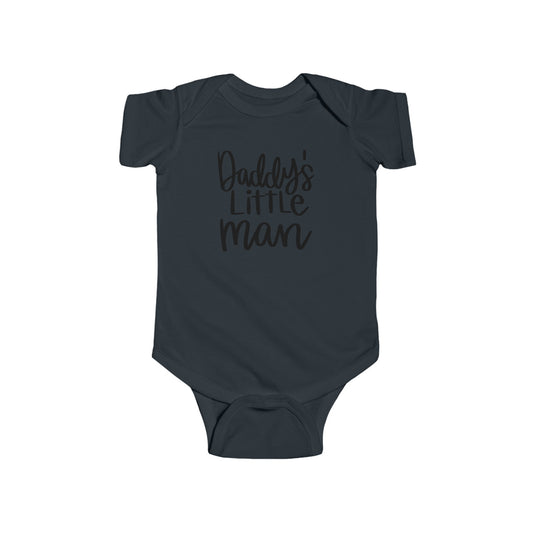 Daddy's Little Man Infant Fine Jersey Bodysuit