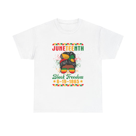 Unisex Juneteenth Tee – Celebrate Freedom, Culture & History (Color - White & Black)