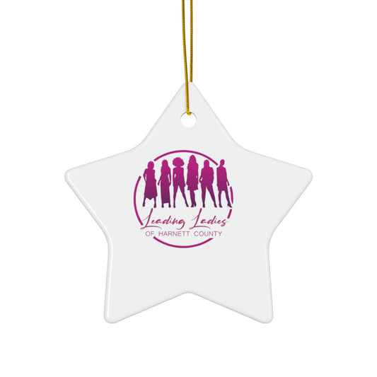Leading Ladies of Harnett County's Ceramic Ornament, 4 Shapes