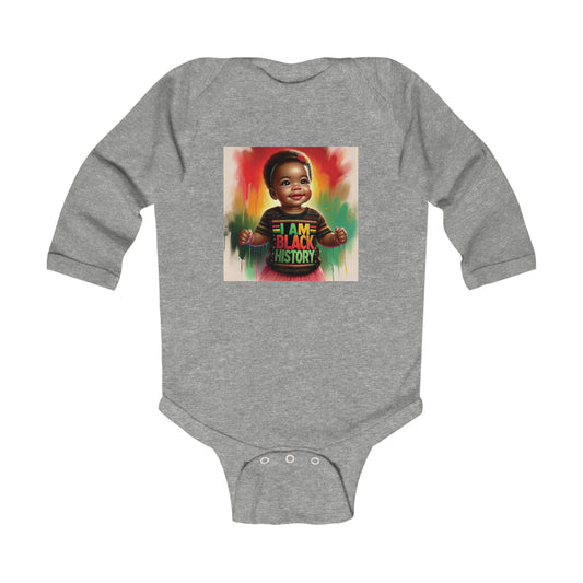 I am Black History Infant Long Sleeve Bodysuit