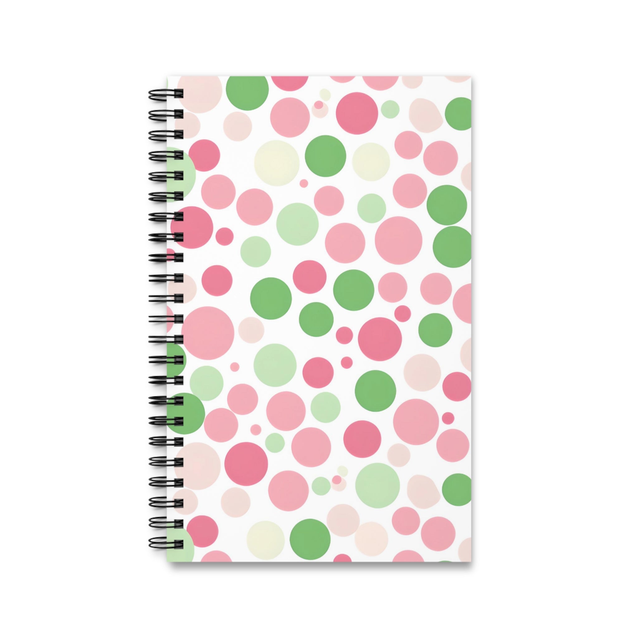 Cool Spiral Journey Notebook (Polka Dots)