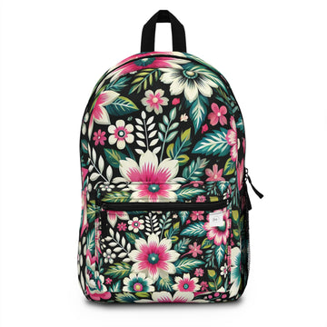Pink & Green Floral Backpack