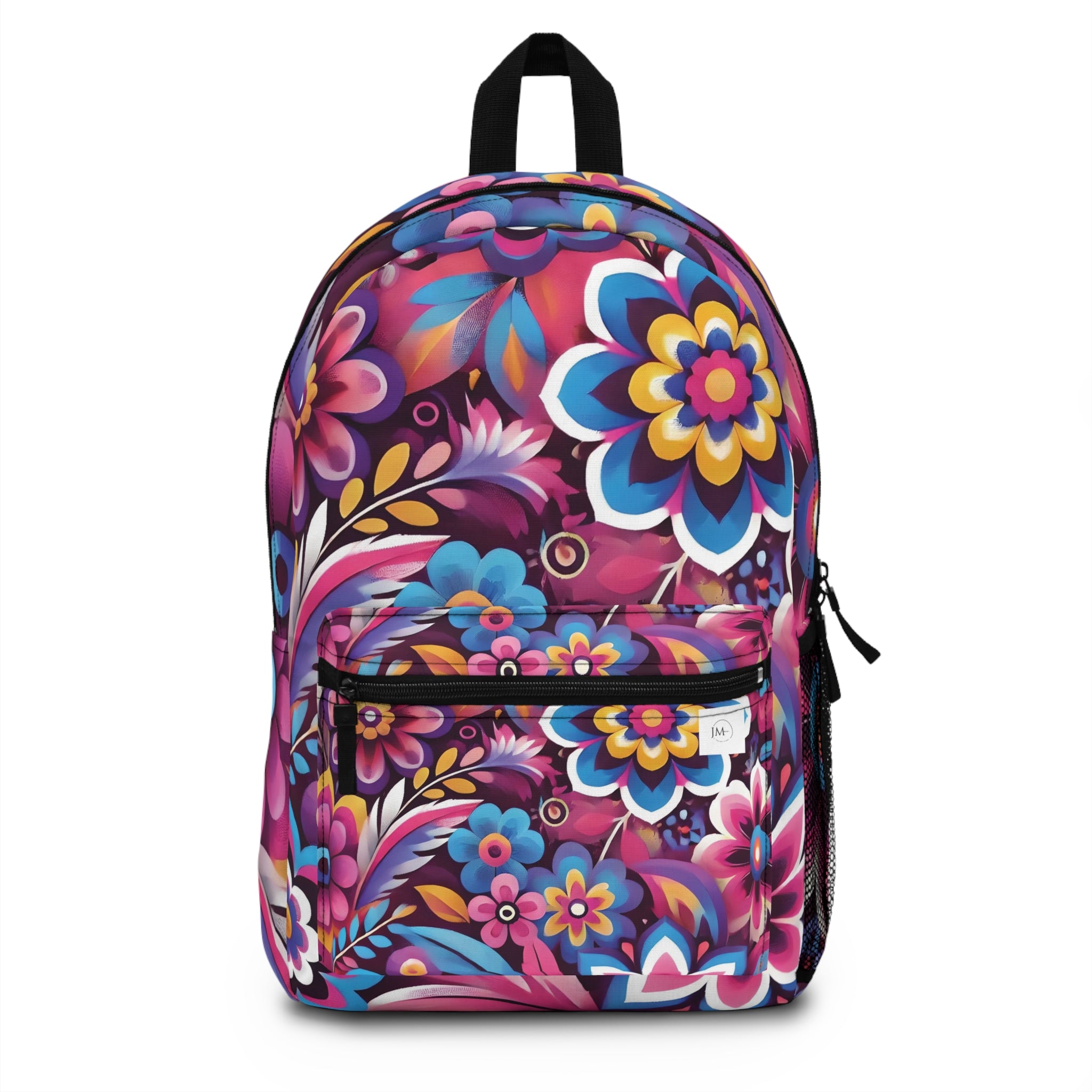 Pink & Blue Floral Backpack