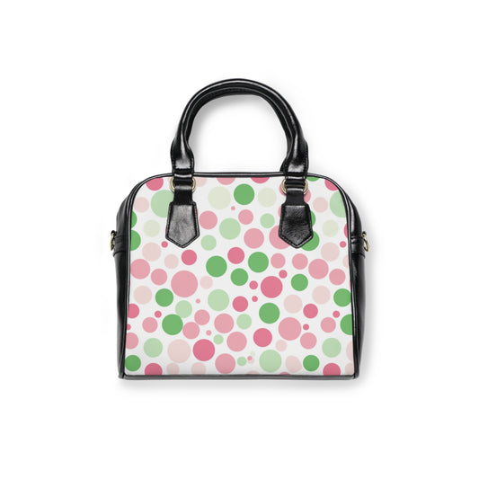 Shoulder Handbag (Polka Dots)