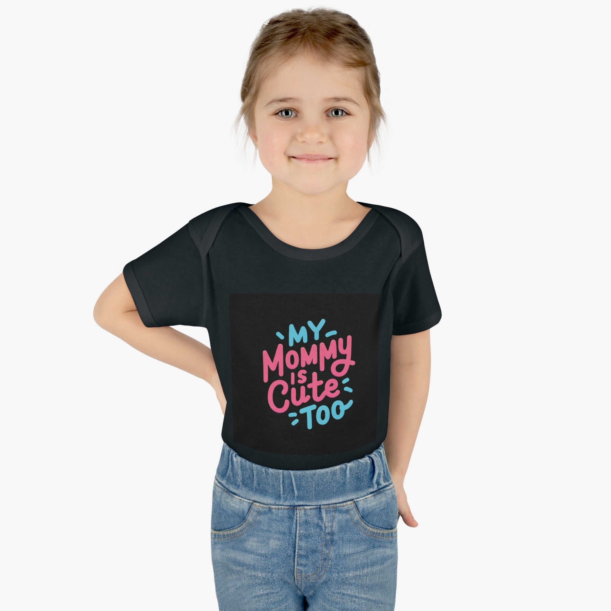 My Mommy Is Cute Too Rib Bodysuit (Infant/Baby)