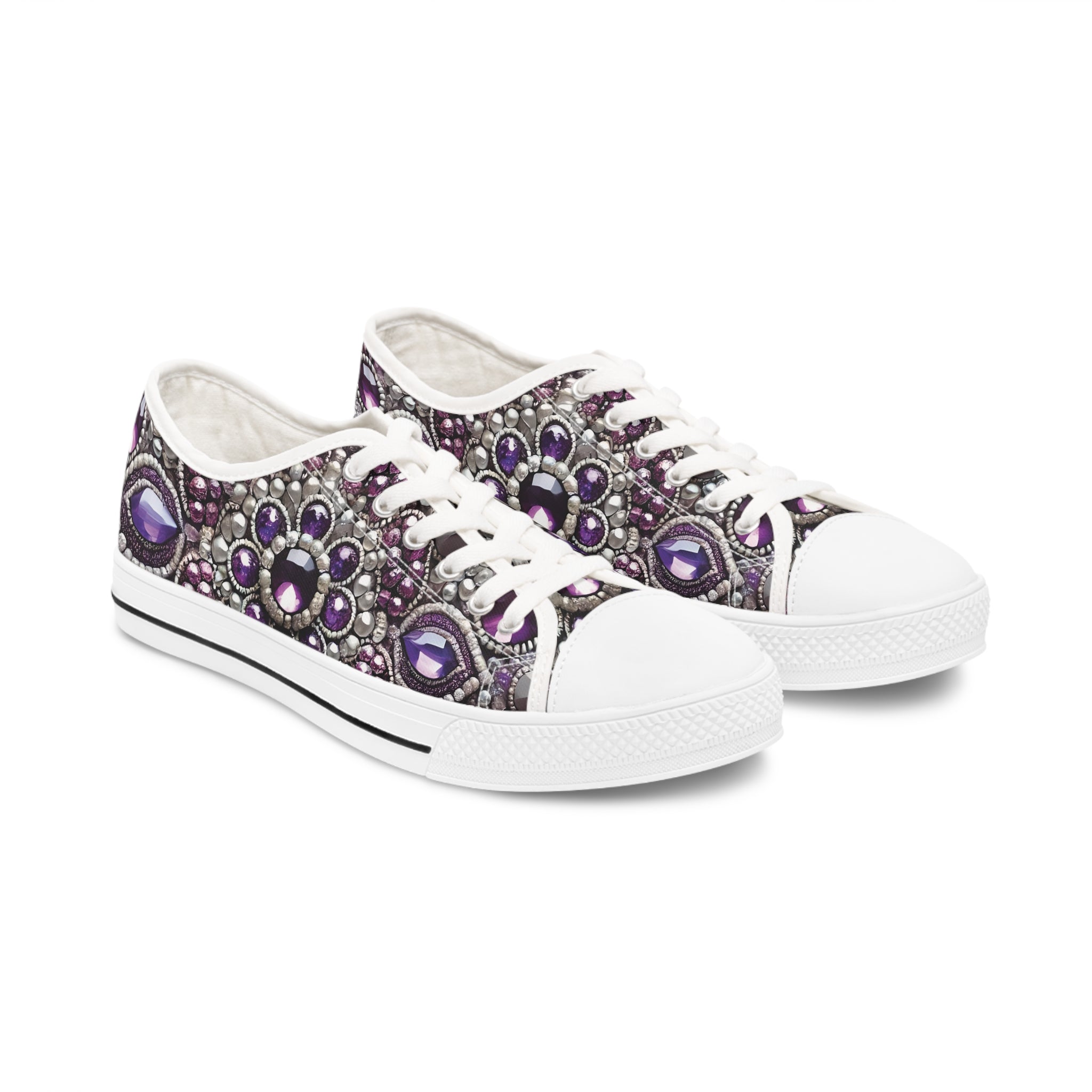 Purple Dazzle Women Low Top Sneakers