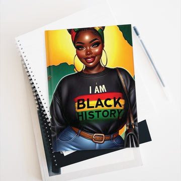 I AM Black History - Daily Journal - Ruled Line