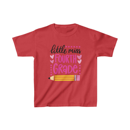 "Little Miss Fourth Grade" Heavy Cotton Tee