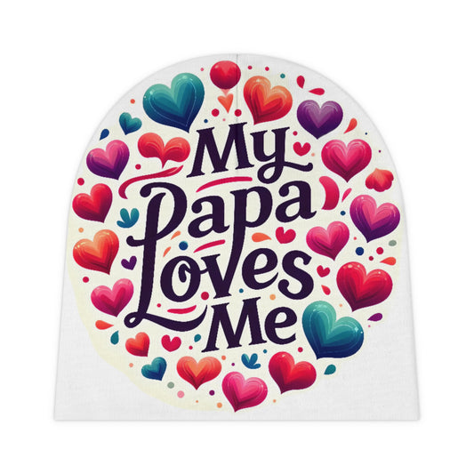 My Papa Loves Me Baby Beanie