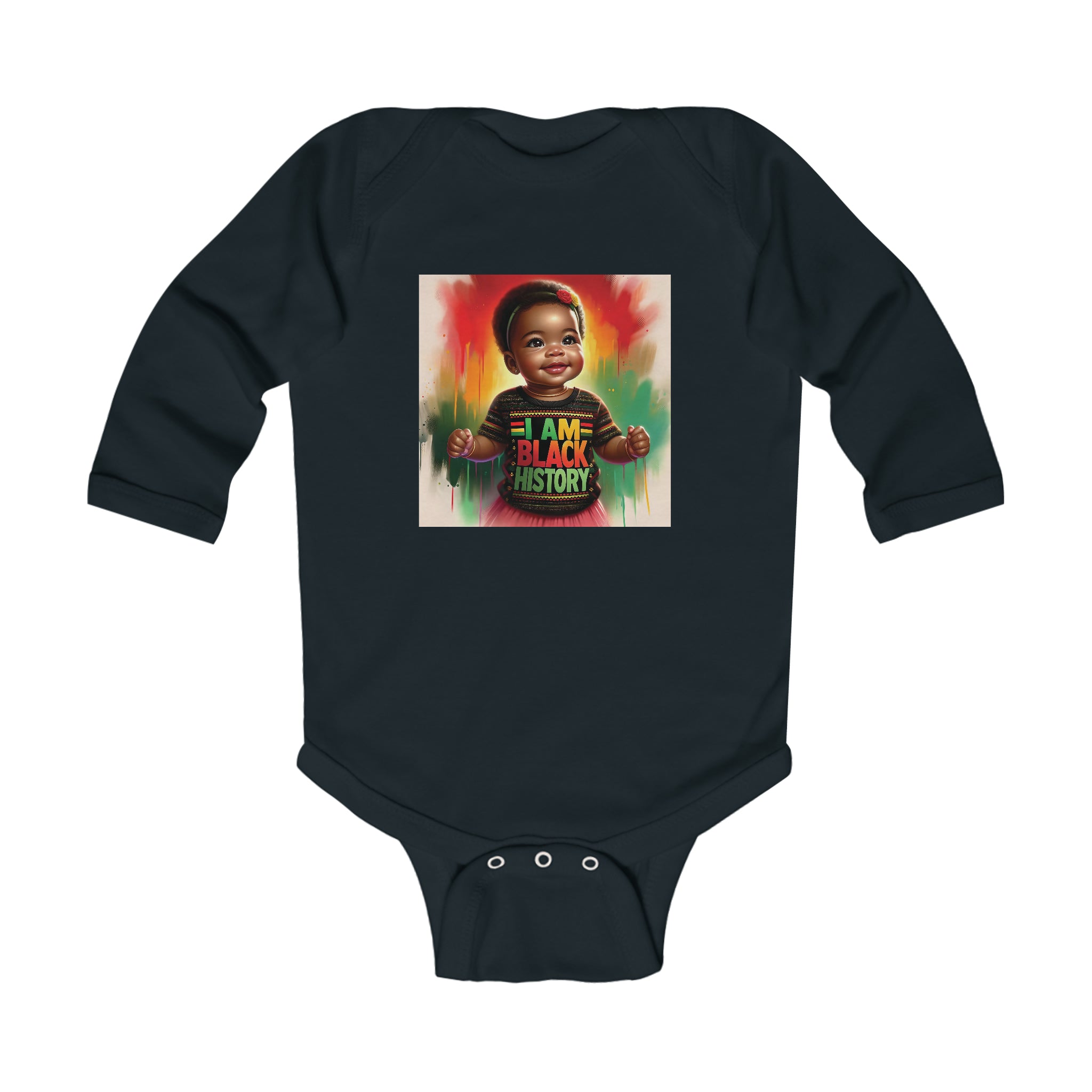 I am Black History Infant Long Sleeve Bodysuit