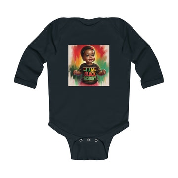 I am Black History Infant Long Sleeve Bodysuit
